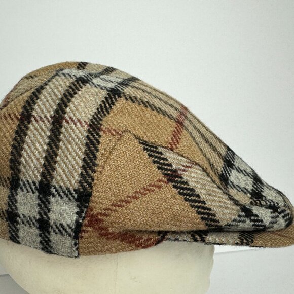 Ireland Pure New Wool Newsboy Flat Cap Style Burberry Sz M, 7 1/2,  58 cm Unisex main image 6